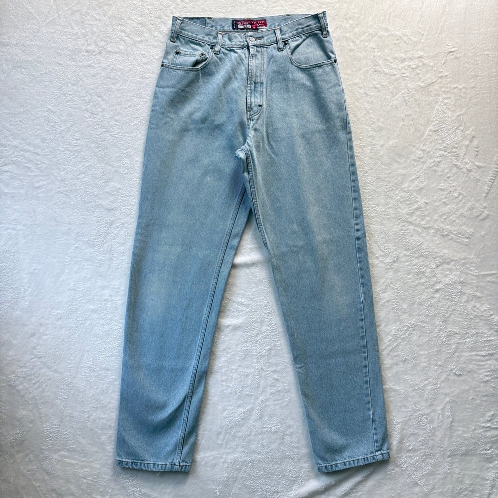 Vintage Old Navy Blue Jeans Men Sz 34 x 36‎ Relaxed Fit Light Wash Denim Y2K Dad